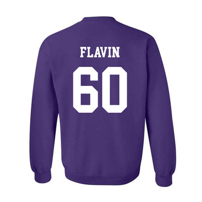 Northwestern - NCAA Football : Hayden Flavin - Sports Shersey Crewneck Sweatshirt-1