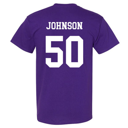 Northwestern - NCAA Football : Qayvier Johnson - Sports Shersey T-Shirt-1