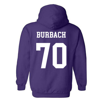Northwestern - NCAA Football : Leighton Burbach - Sports Shersey Hooded Sweatshirt-1