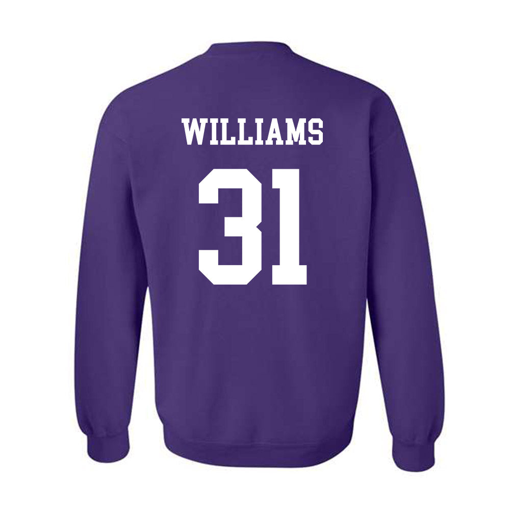 Northwestern - NCAA Football : Tito Williams - Sports Shersey Crewneck Sweatshirt-1