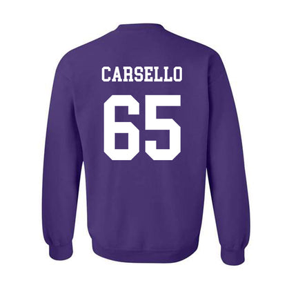 Northwestern - NCAA Football : Jackson Carsello - Sports Shersey Crewneck Sweatshirt-1