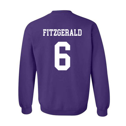 Northwestern - NCAA Football : Robert Fitzgerald - Sports Shersey Crewneck Sweatshirt