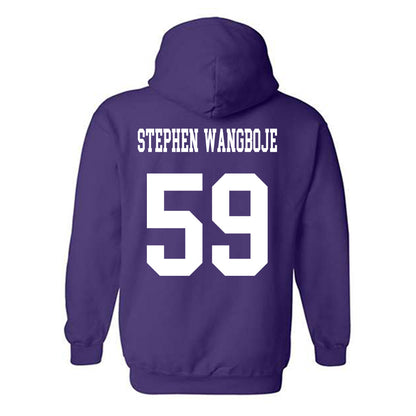 Northwestern - NCAA Football : Glory Stephen-Wangboje - Sports Shersey Hooded Sweatshirt-1