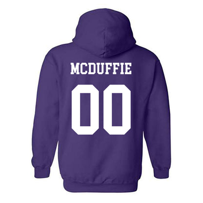 Northwestern - NCAA Football : Jaden McDuffie - Sports Shersey Hooded Sweatshirt-1