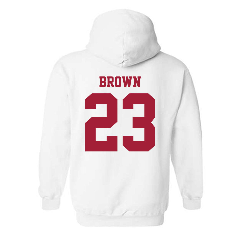 Stanford - NCAA Football : Nico Brown - Classic Shersey Hooded Sweatshirt-1