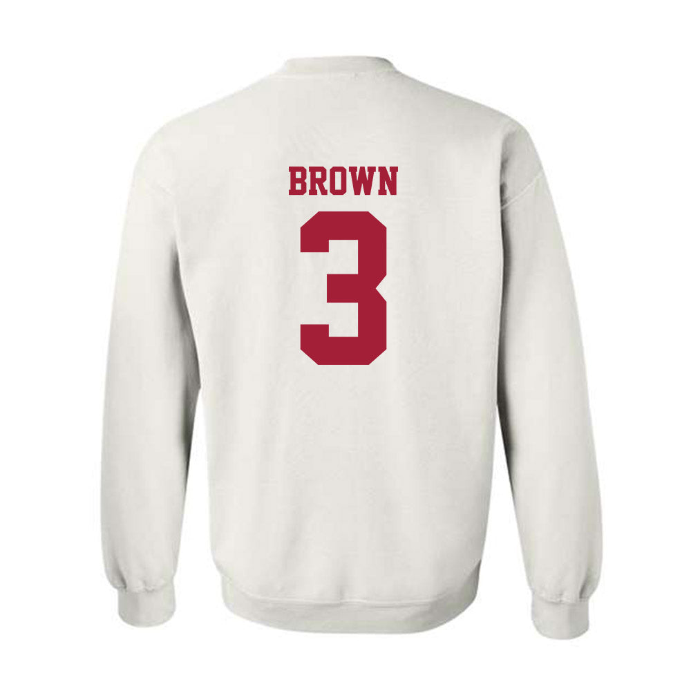 Stanford - NCAA Football : Marcus Brown - Classic Shersey Crewneck Sweatshirt-1