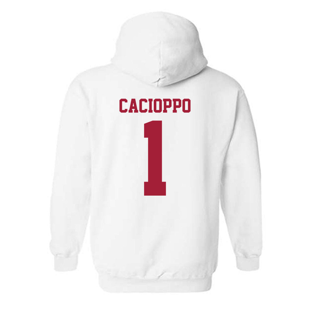 Stanford - NCAA Women's Lacrosse : Ruby Cacioppo - Classic Shersey Hooded Sweatshirt-1
