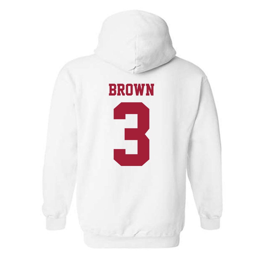 Stanford - NCAA Football : Marcus Brown - Classic Shersey Hooded Sweatshirt-1