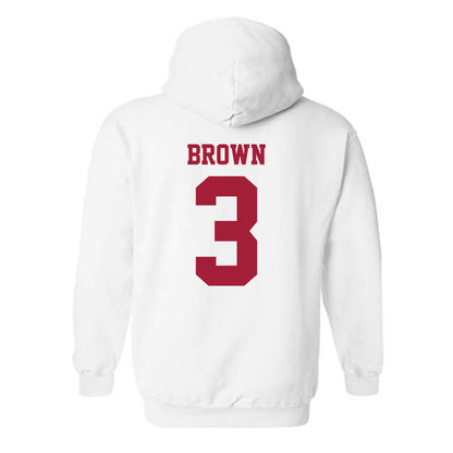Stanford - NCAA Football : Marcus Brown - Classic Shersey Hooded Sweatshirt-1