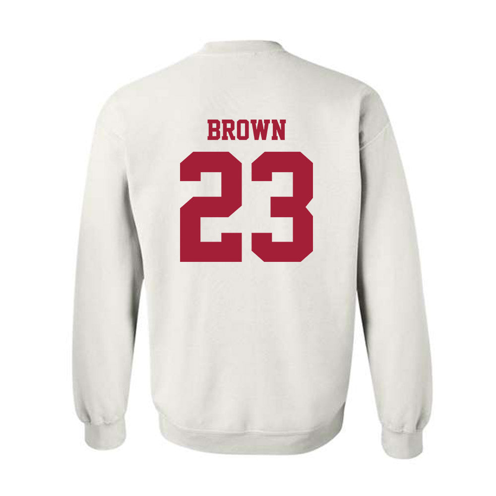 Stanford - NCAA Football : Nico Brown - Classic Shersey Crewneck Sweatshirt-1
