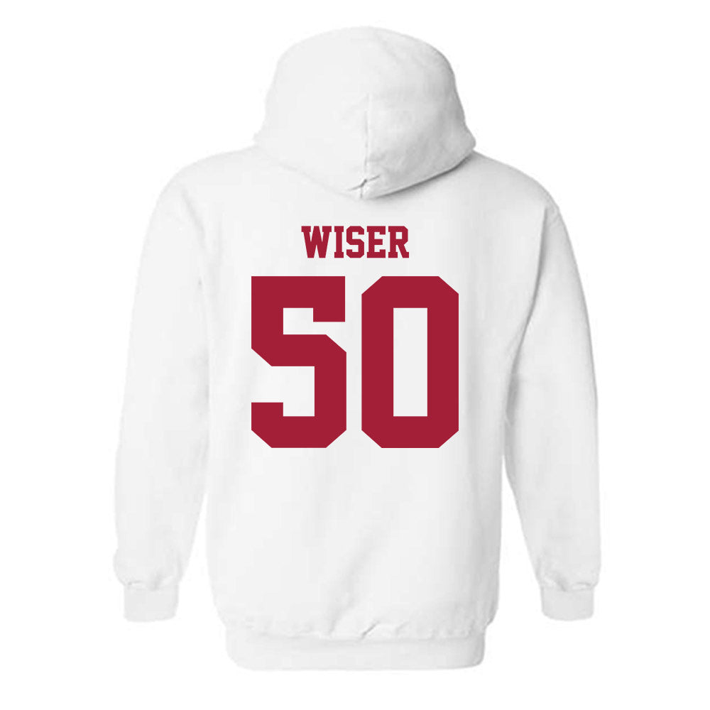 Stanford - NCAA Baseball : David Wiser - Classic Shersey Hooded Sweatshirt-1