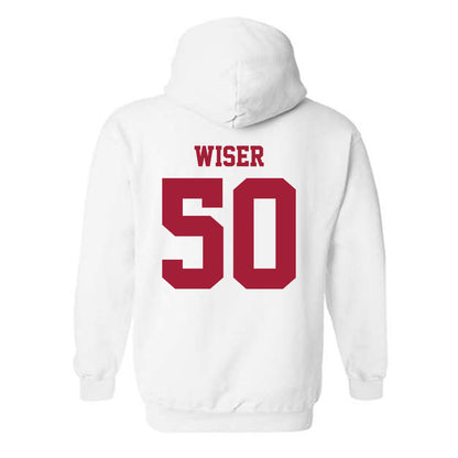 Stanford - NCAA Baseball : David Wiser - Classic Shersey Hooded Sweatshirt-1