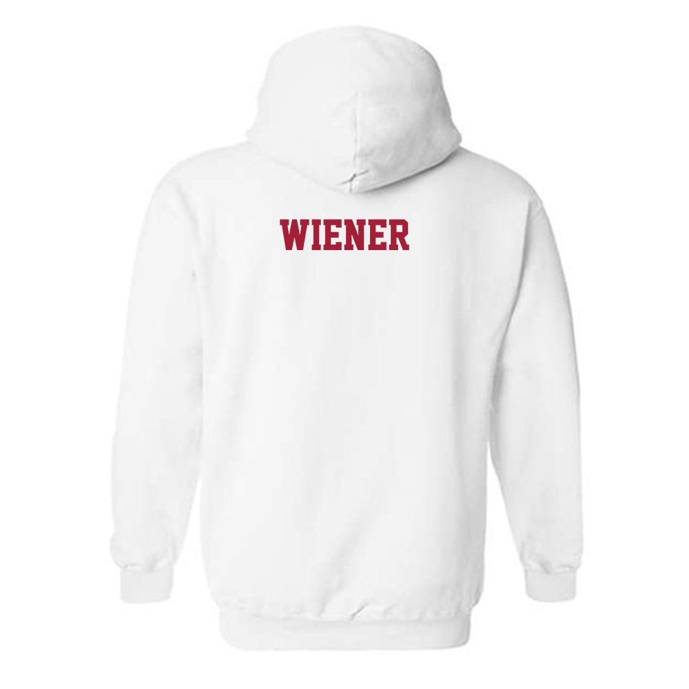 Stanford - NCAA Men's Swimming & Diving : Omer Wiener - Hooded Sweatshirt-1