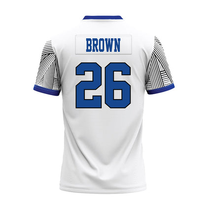 CNU - NCAA Football : Zaliak Brown - White Premium Football Jersey-1