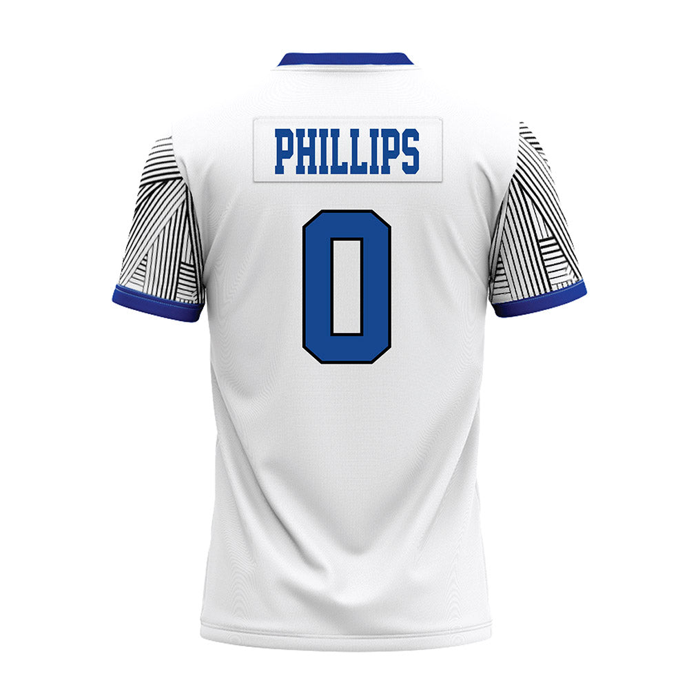 CNU - NCAA Football : Thomas Phillips - White Premium Football Jersey-1