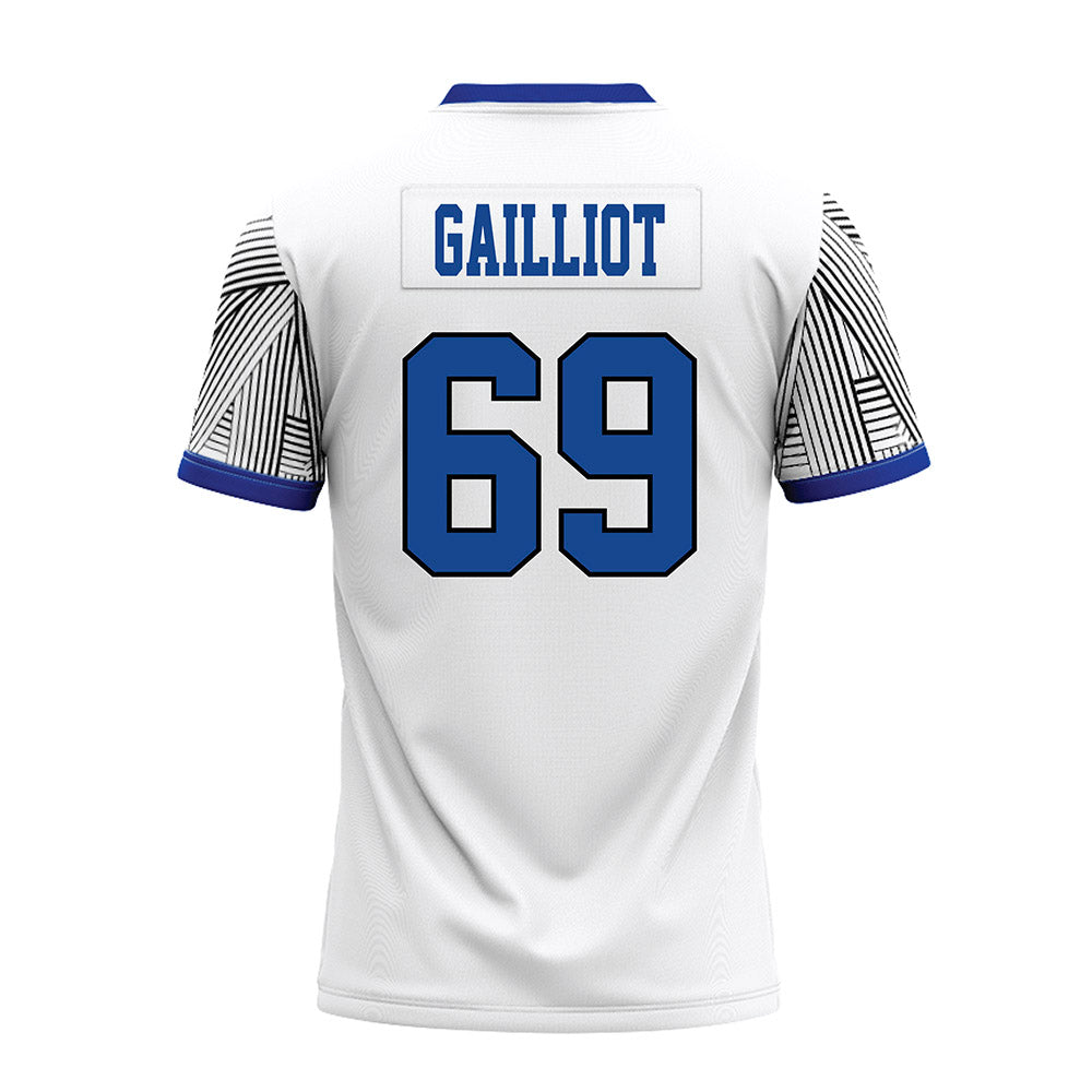 CNU - NCAA Football : Jackson Gailliot - White Premium Football Jersey-1