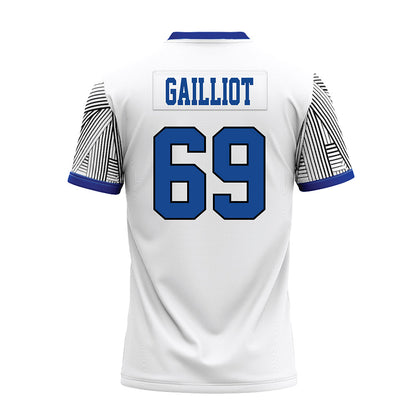 CNU - NCAA Football : Jackson Gailliot - White Premium Football Jersey-1