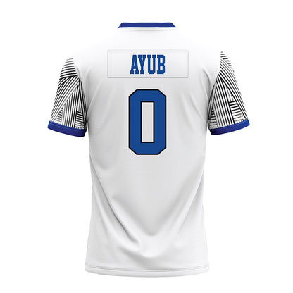 CNU - NCAA Football : Raja Ayub - White Premium Football Jersey-1