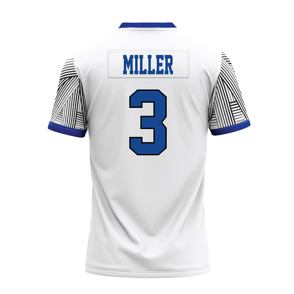CNU - NCAA Football : Jayden Miller - White Premium Football Jersey-1