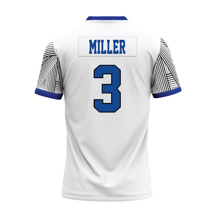 CNU - NCAA Football : Jayden Miller - White Premium Football Jersey-1