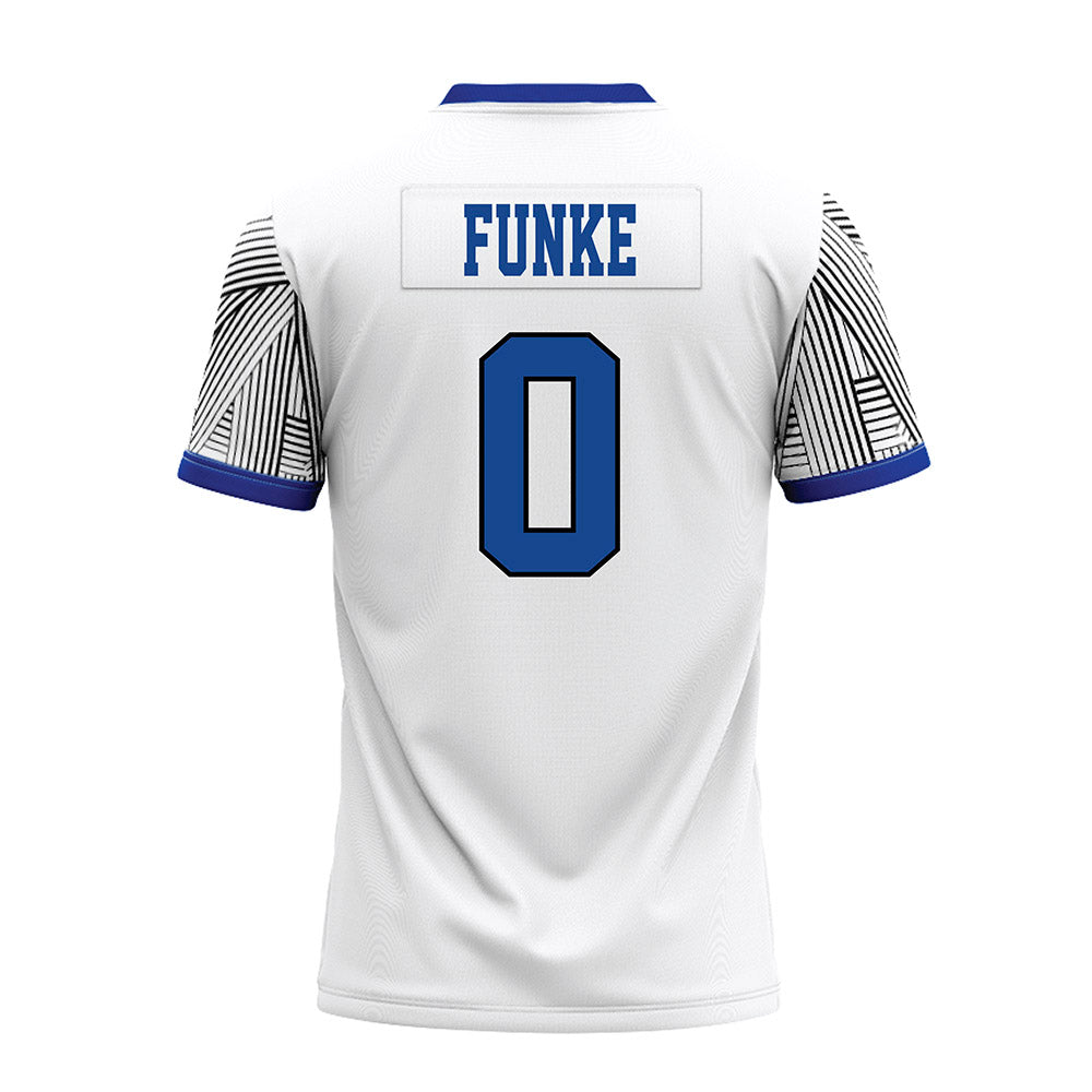 CNU - NCAA Football : Lincoln Funke - White Premium Football Jersey-1