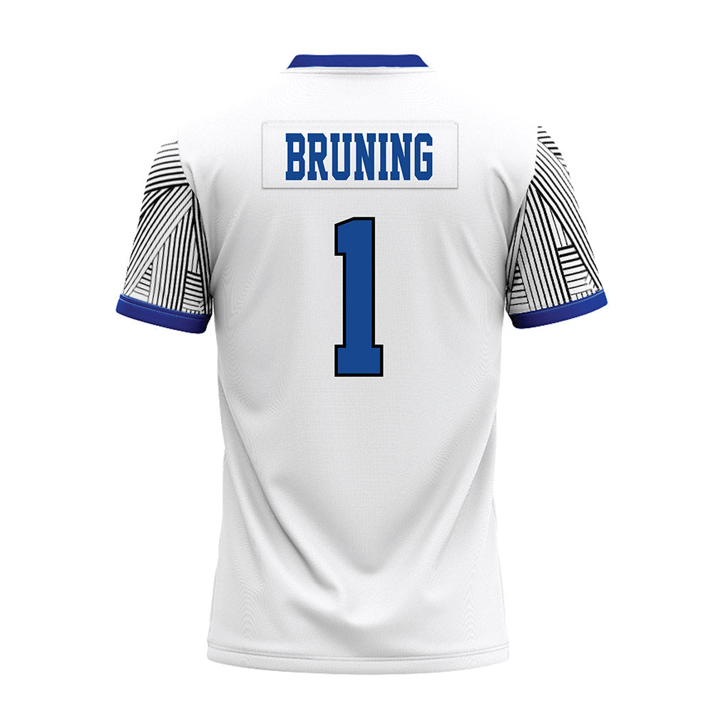 CNU - NCAA Football : Masi Bruning - White Premium Football Jersey-1