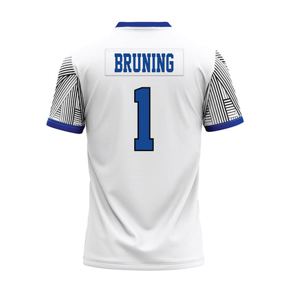 CNU - NCAA Football : Masi Bruning - White Premium Football Jersey-1