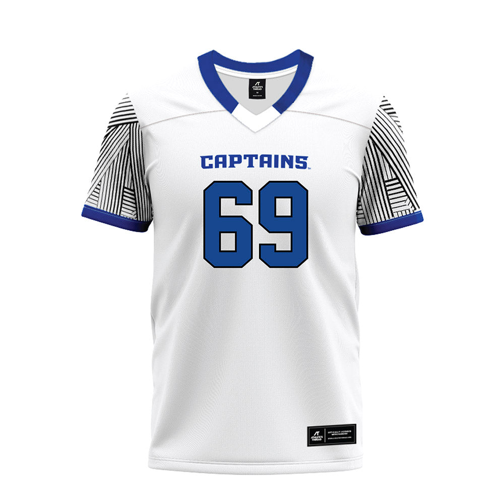 CNU - NCAA Football : Jackson Gailliot - White Premium Football Jersey-0