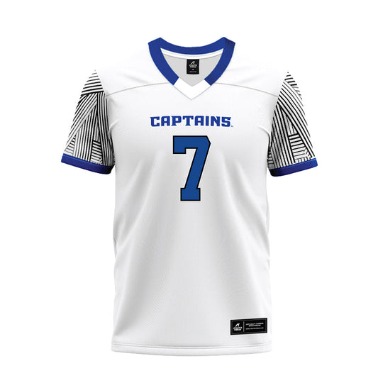 CNU - NCAA Football : Noah Cardenas - White Premium Football Jersey-0