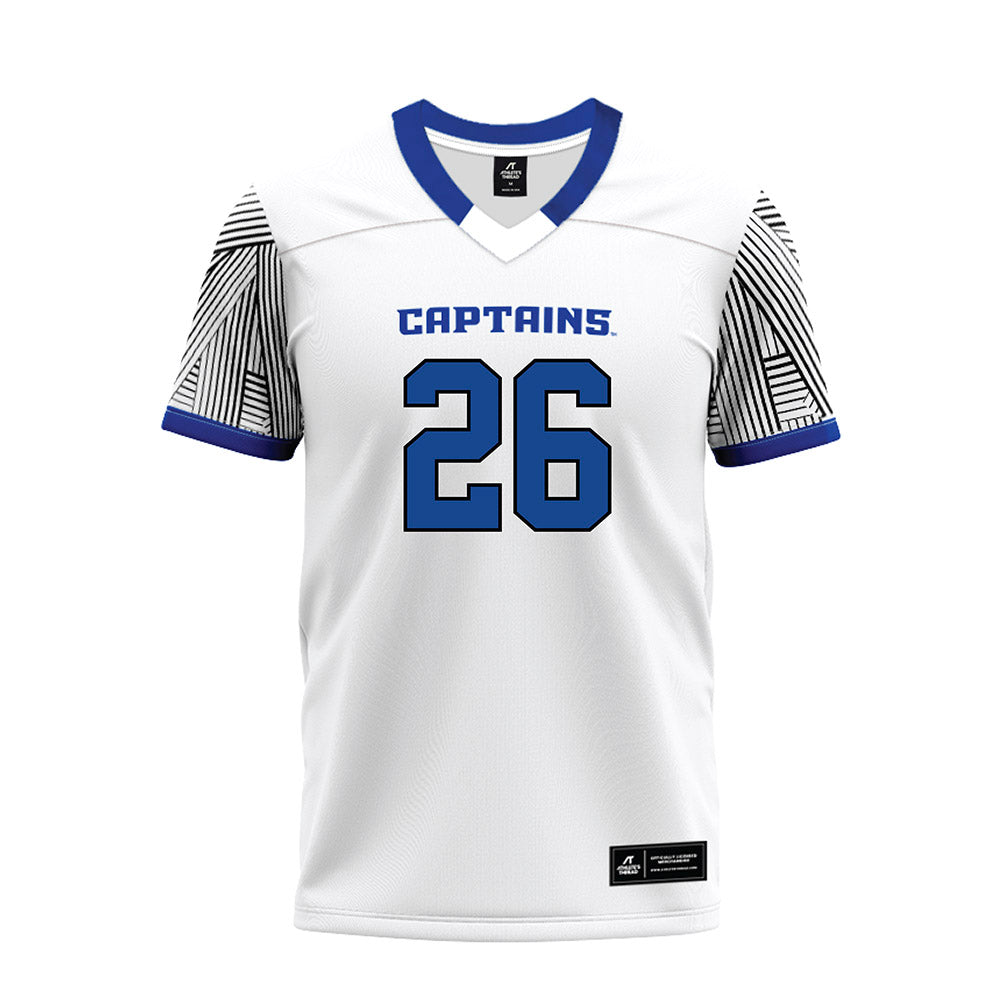CNU - NCAA Football : Zaliak Brown - White Premium Football Jersey-0