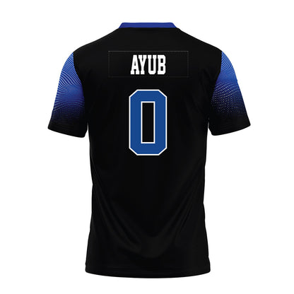 CNU - NCAA Football : Raja Ayub - Black Premium Football Jersey-1