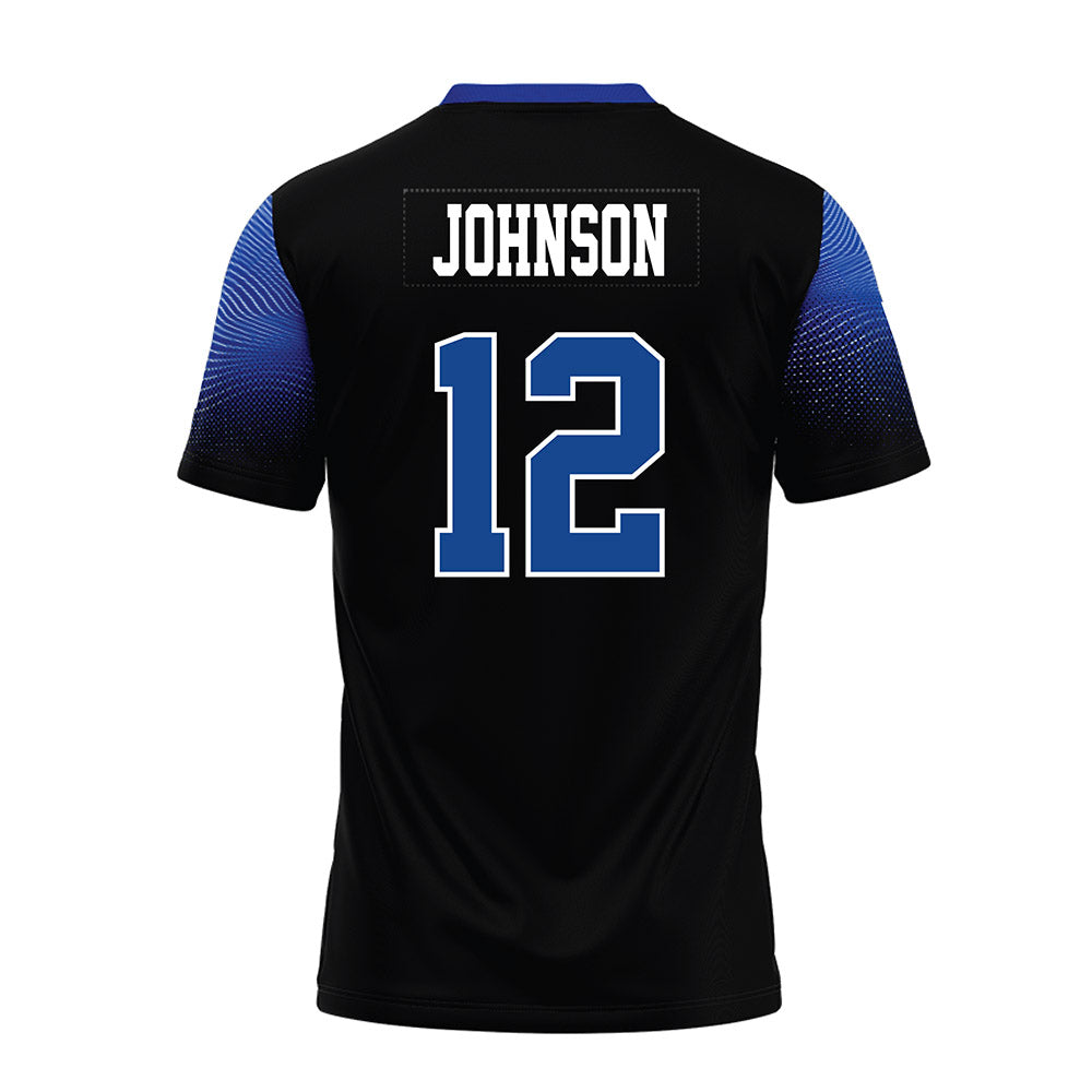 CNU - NCAA Football : Tahir Johnson - Black Premium Football Jersey-1