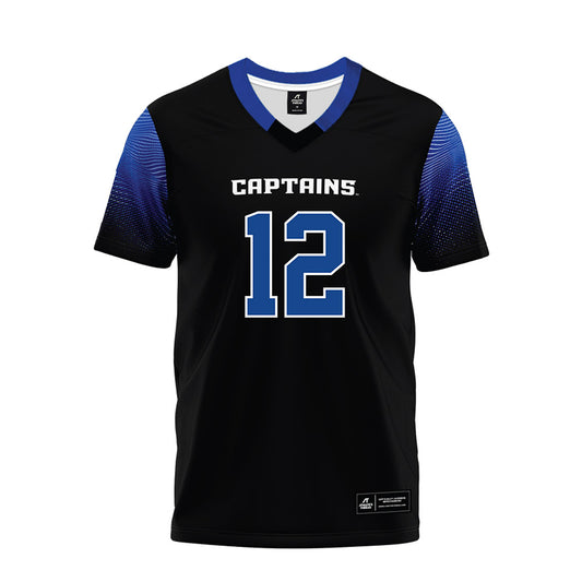 CNU - NCAA Football : Tahir Johnson - Black Premium Football Jersey-0