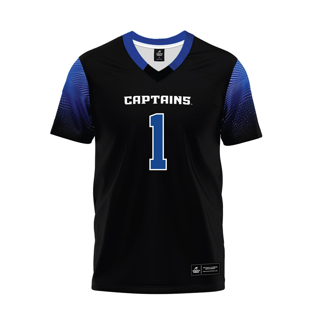 CNU - NCAA Football : Masi Bruning - Black Premium Football Jersey-0