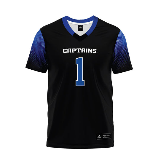 CNU - NCAA Football : Masi Bruning - Black Premium Football Jersey-0