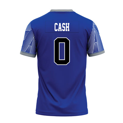 CNU - NCAA Football : Khaleed Cash - Blue Premium Football Jersey-1