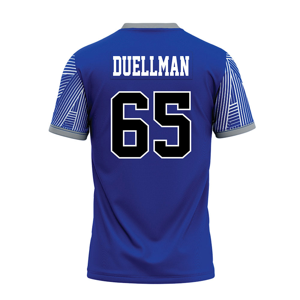 CNU - NCAA Football : Chris Duellman - Blue Premium Football Jersey-1