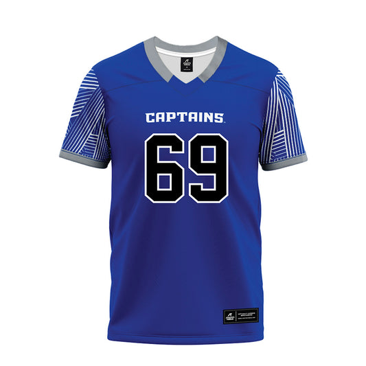 CNU - NCAA Football : Raja Ayub - Blue Premium Football Jersey-0