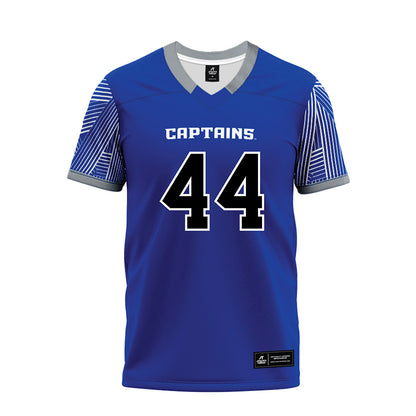 CNU - NCAA Football : Fred Cowell IV - Blue Premium Football Jersey-0