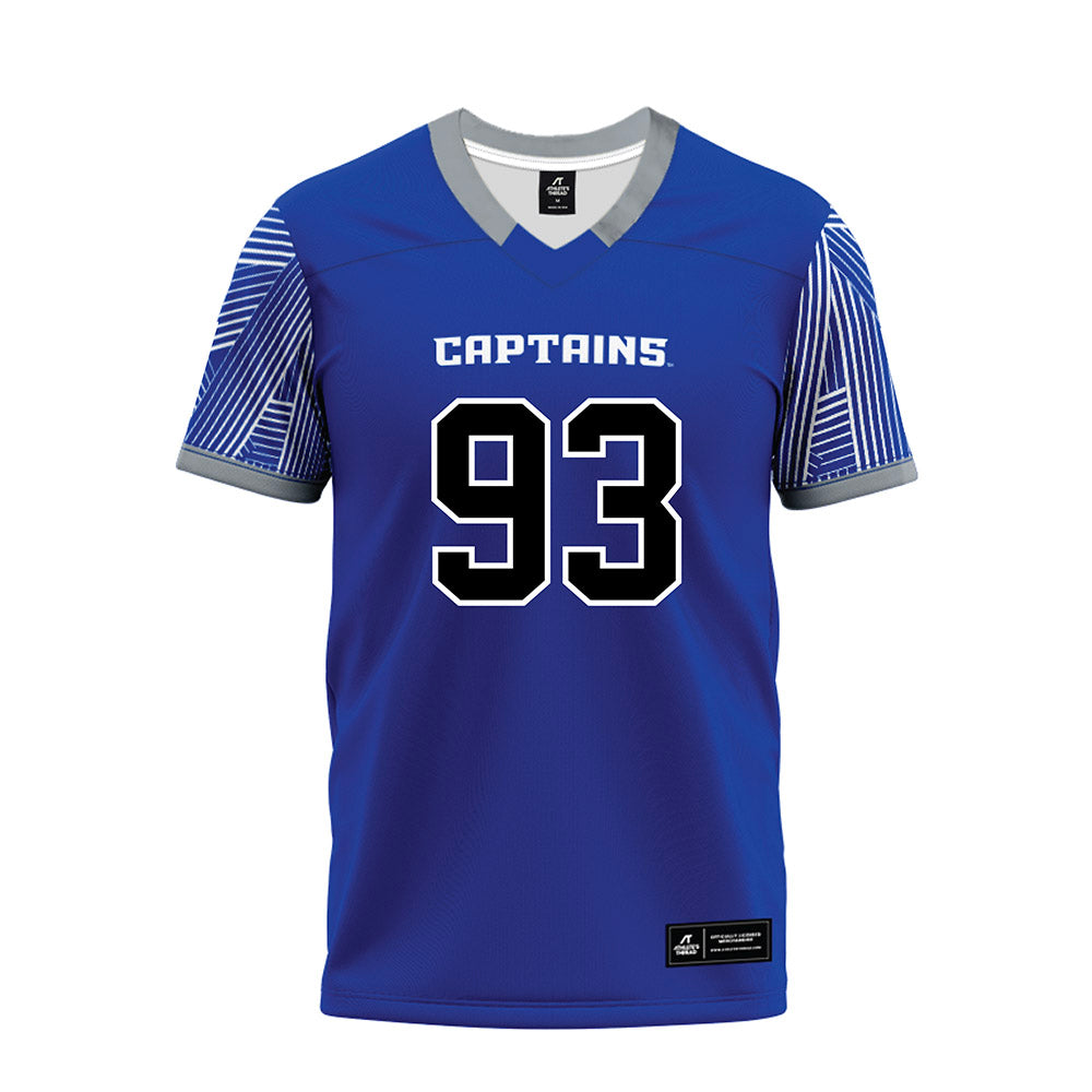 CNU - NCAA Football : Jaylen Britt - Blue Premium Football Jersey-0