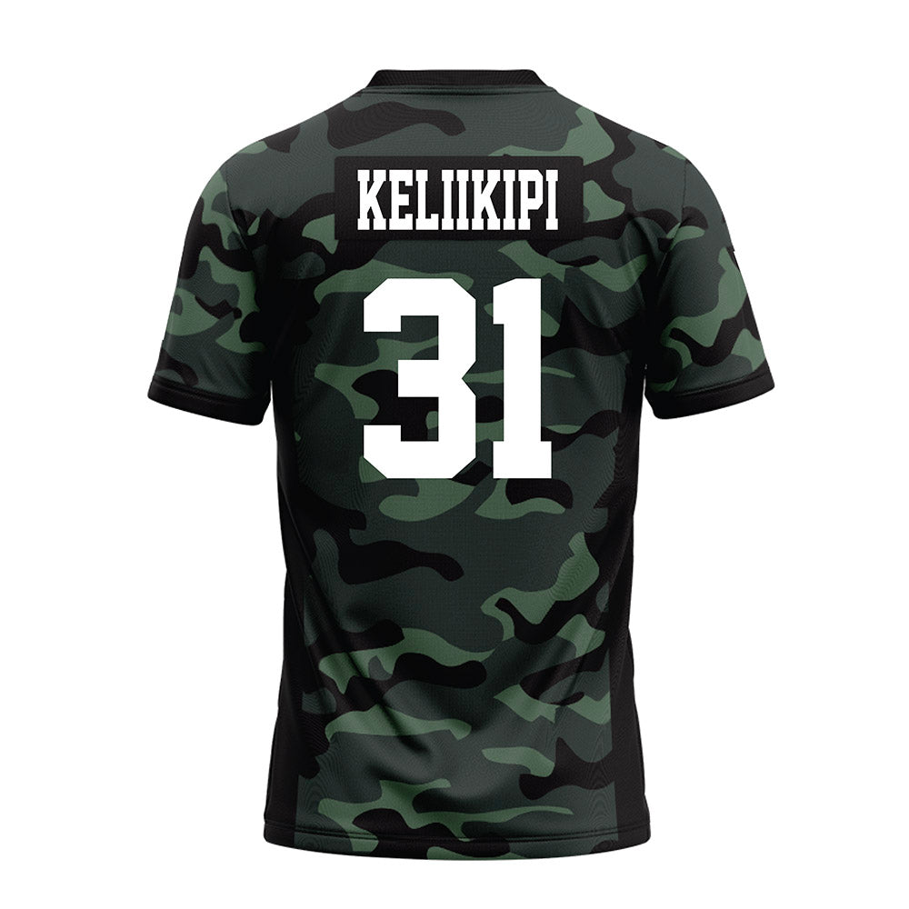 Hawaii - NCAA Football : Tryton Keliikipi - Premium Football Jersey-1