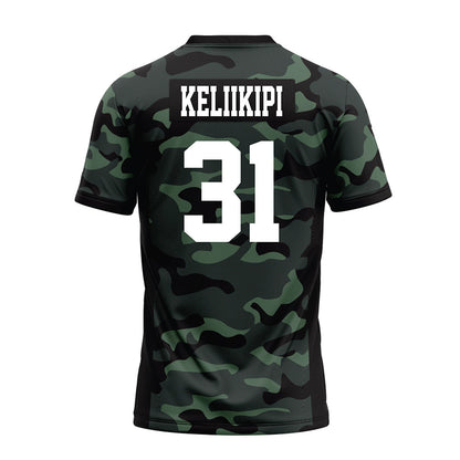 Hawaii - NCAA Football : Tryton Keliikipi - Premium Football Jersey-1