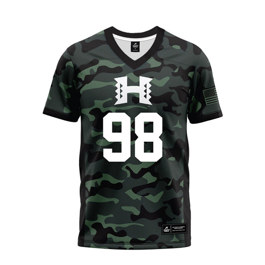 Hawaii - NCAA Football : Siaosi Paea - Premium Football Jersey-0