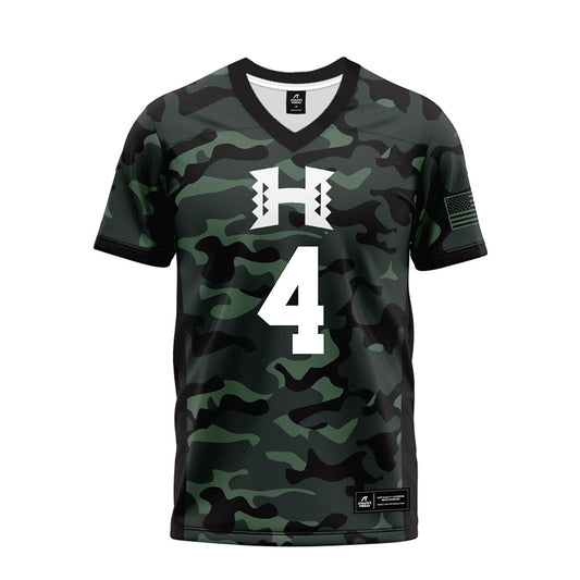 Hawaii - NCAA Football : Jarvis "Dino" Heimuli - Premium Football Jersey-0