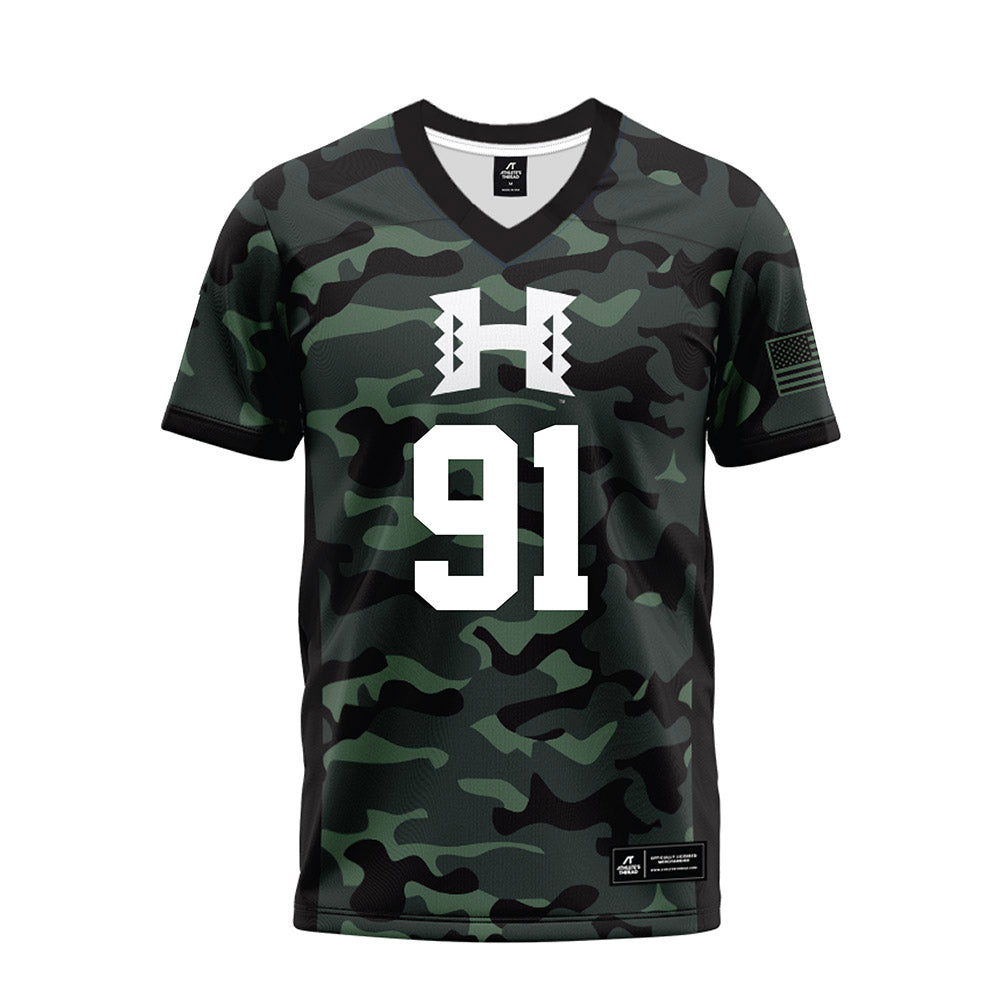 Hawaii - NCAA Football : Joshua sagapolutele - Premium Football Jersey-0
