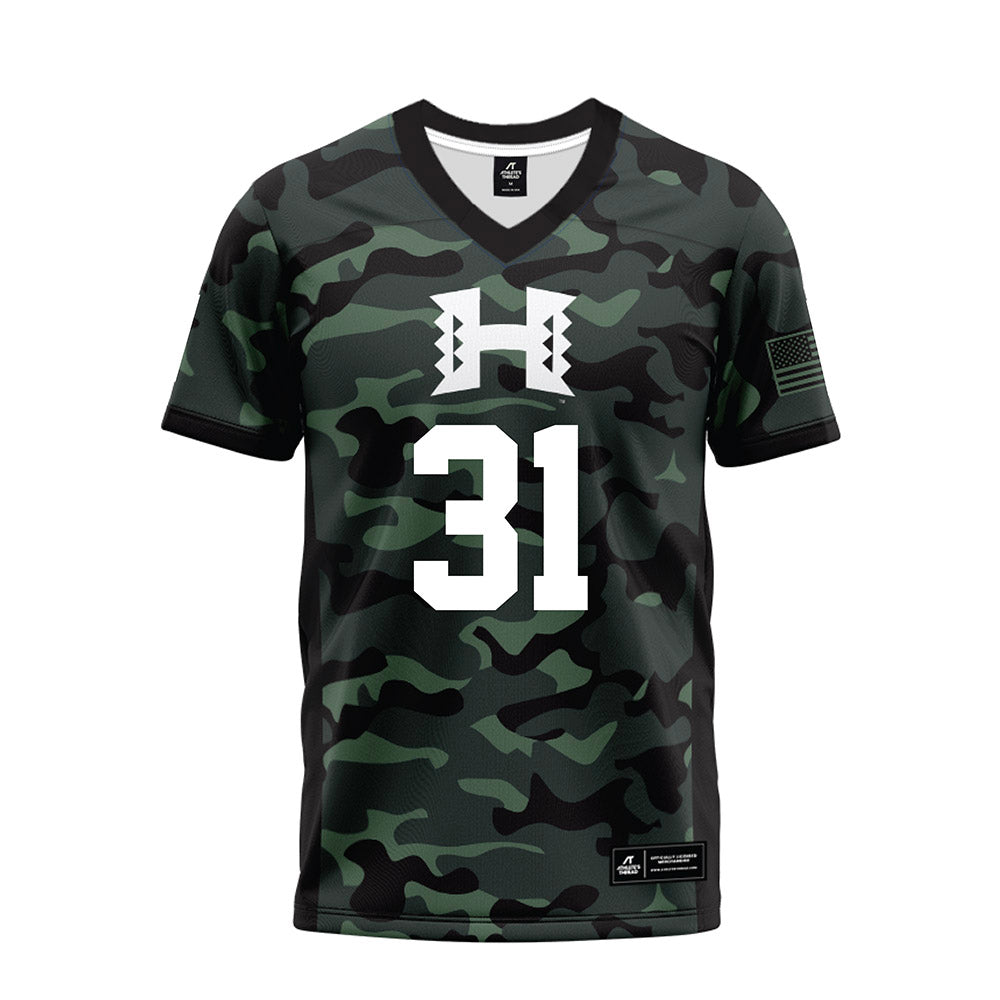 Hawaii - NCAA Football : Tryton Keliikipi - Premium Football Jersey-0