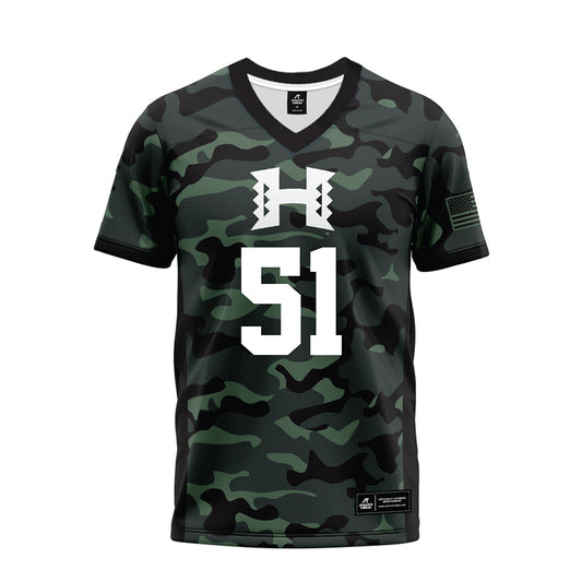 Hawaii - NCAA Football : LesterLaisene Lagafuaina - Premium Football Jersey