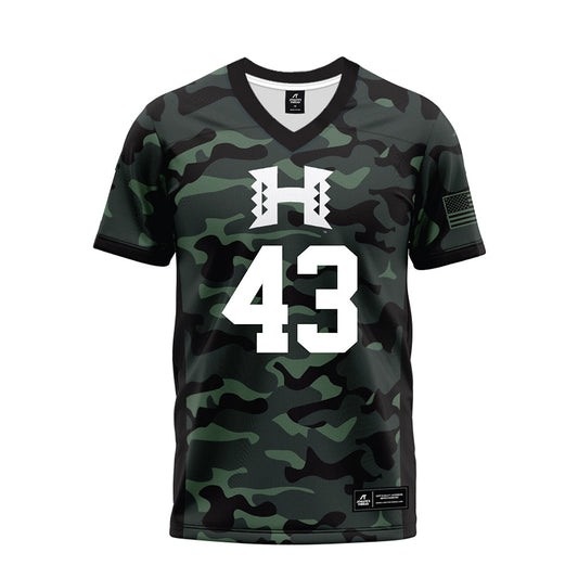 Hawaii - NCAA Football : Gannon Miller - Premium Football Jersey-0