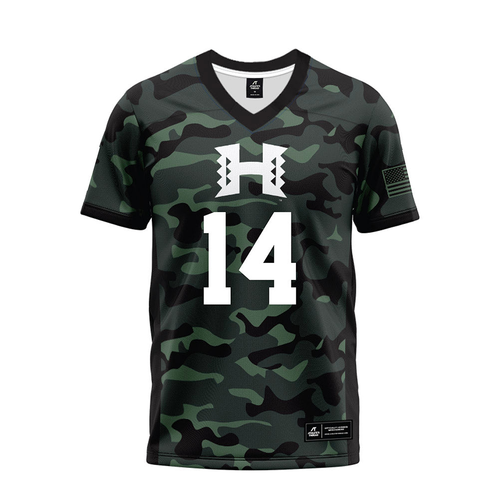 Hawaii - NCAA Football : Maika Eugenio - Premium Football Jersey-0