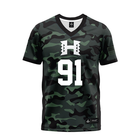 Hawaii - NCAA Football : Josh Sagapolutele - Premium Football Jersey-0